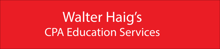 Walter Haig's Accounting and Reporting Standards Webinars